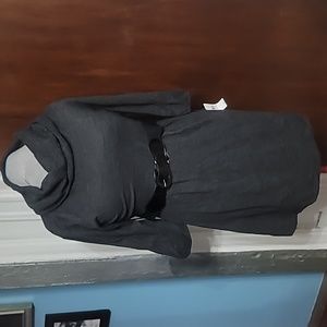 ALYX Smoky Gray Sweater Dress 3/4 Sleeve w/Belt NWT Size PXL